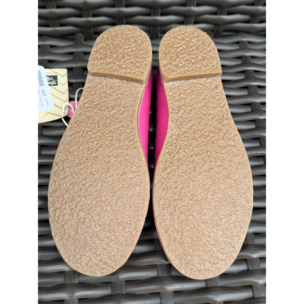 Gudrun Sjoden Lily Pink Leather Embroidered Floral Flat Shoes NWT UK 38/US 7.5 - Picture 9 of 10